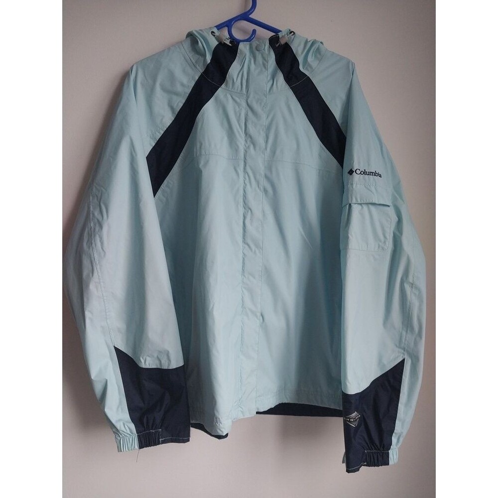 Columbia Women's 3X Light Blue Hooded Jacket